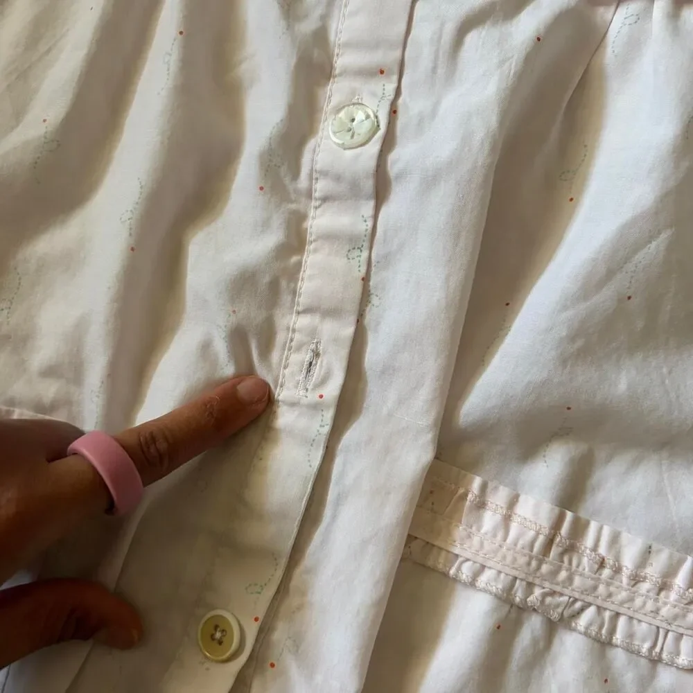 Girly Baby Pink Cottagecore Pajama Set Girls Size Large 12/14